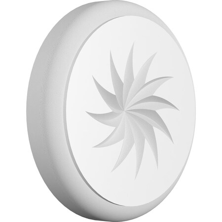 Ekena Millwork Standard Grayson Spiral Rosette With Rounded Edge, 3"W x 3"H x 1/2"P ROSP030X030X050GRY14